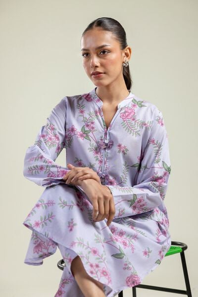 Floral Longline Kurta, image 1