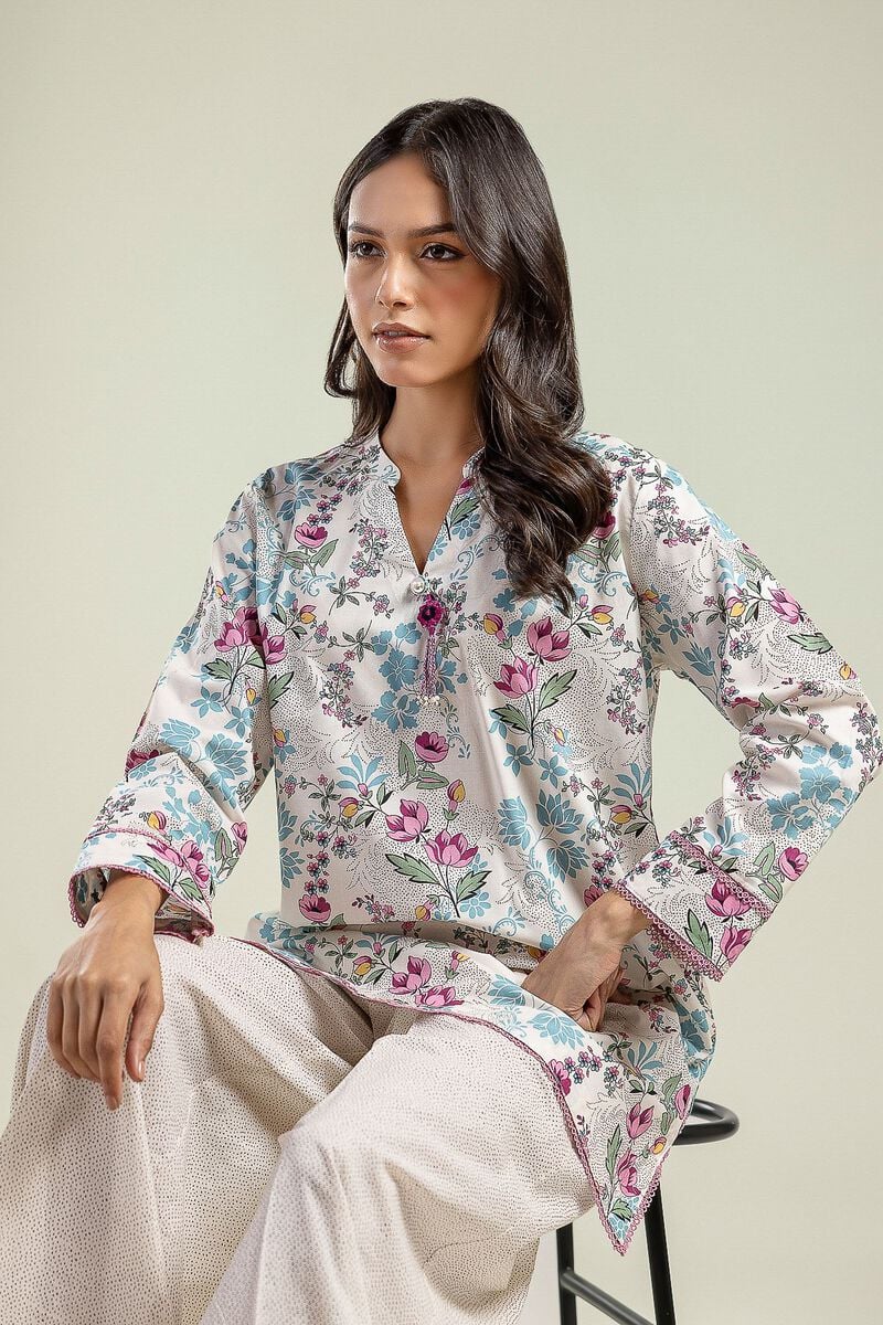 Floral Cambric Kurta
