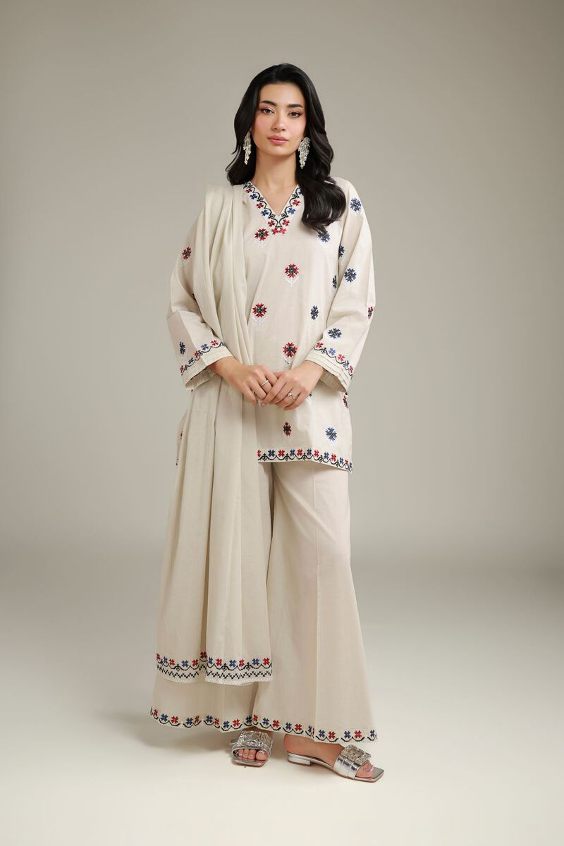 Embroidered Lawn Dupatta