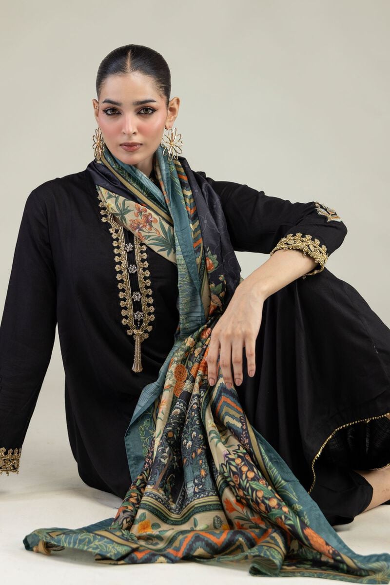 Black Longline Kurta