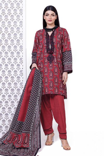 Embroidered | Light Khaddar | Fabrics 3 Piece | PKR 3,300