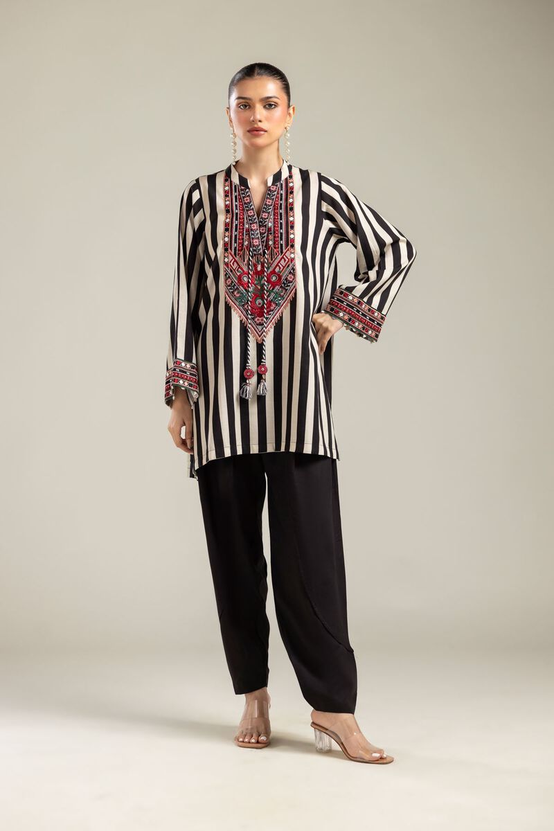 Striped Silk Kurta