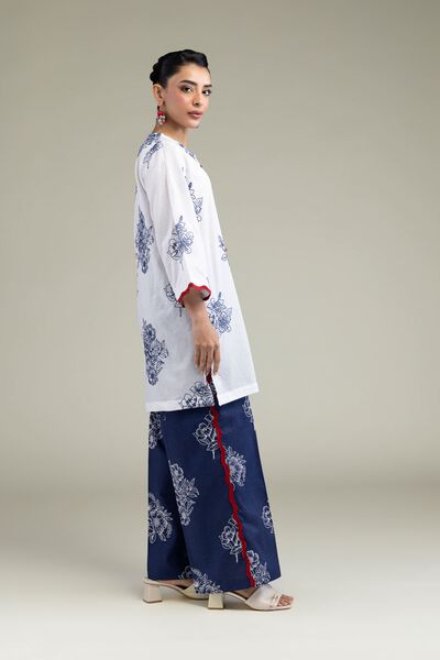 Floral Navy Pants, image 1
