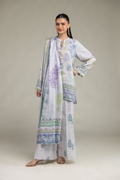 Floral Silk Kurta, image 1