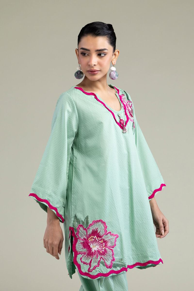 Floral Mint Kurta