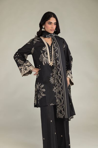 Short Black Kurta, image 1