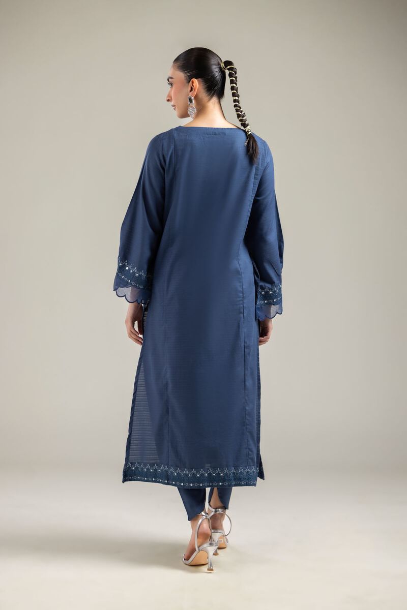 Long Navy Kurta