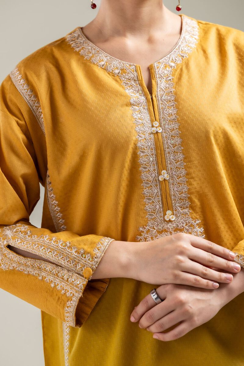 Embroidered Cotton Kurta