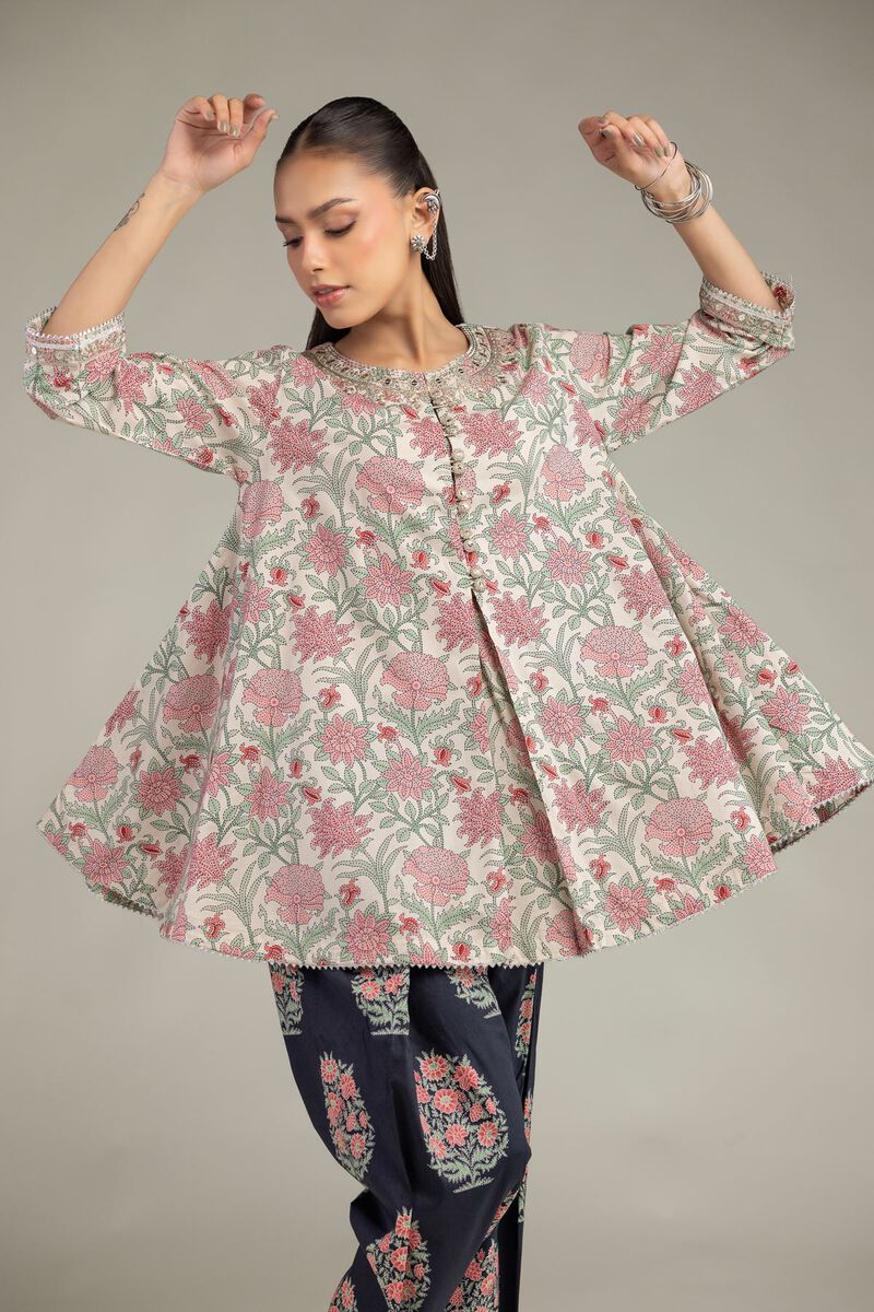 Floral Cotton Kurta