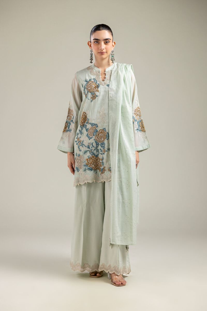 Mint Solid Dupatta