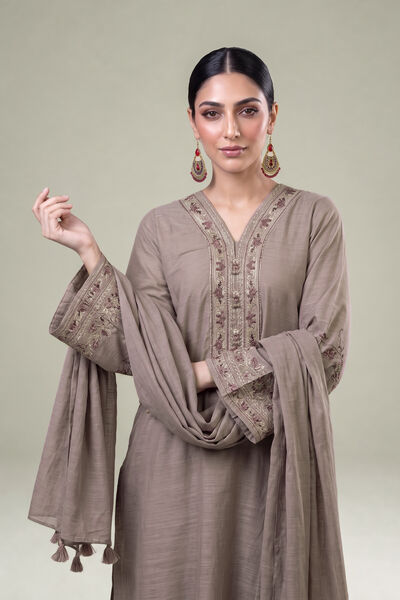 Embroidered Light Khaddar Light Khaddar Dupatta