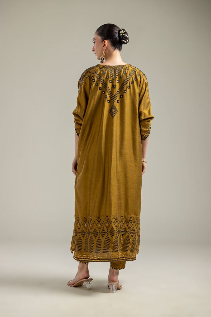 Mustard Longline Kurta
