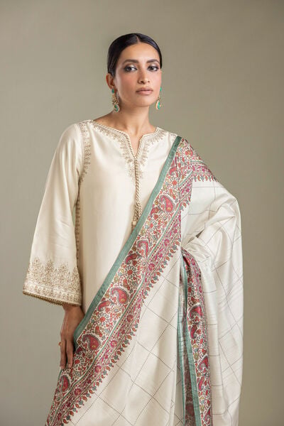 Embroidered Polyester Silk Polyester Silk Dupatta