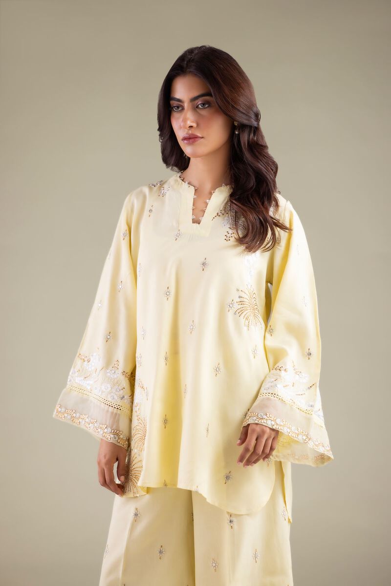 Embellished V-Neck Kurta