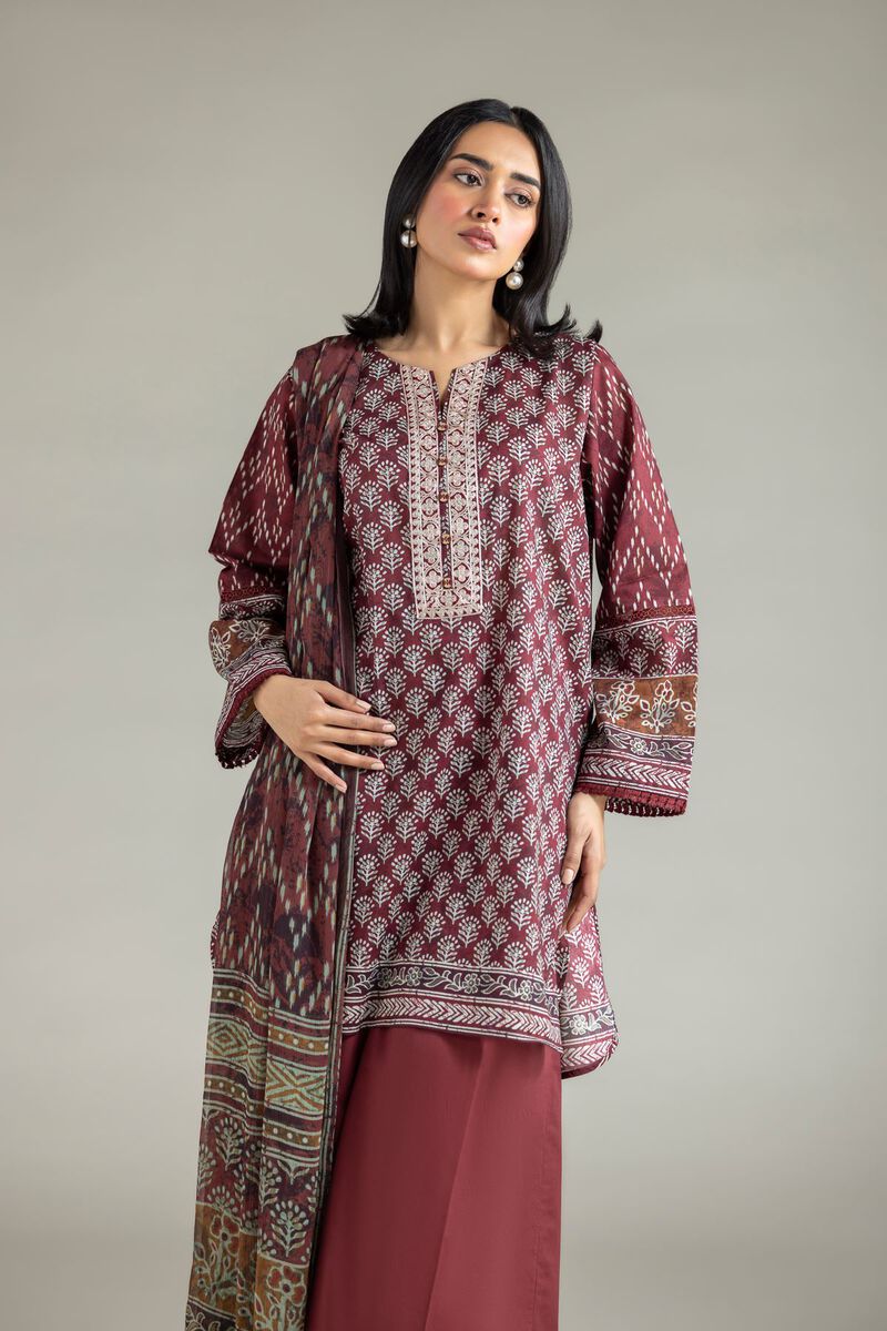 Three-Piece Lawn Suit