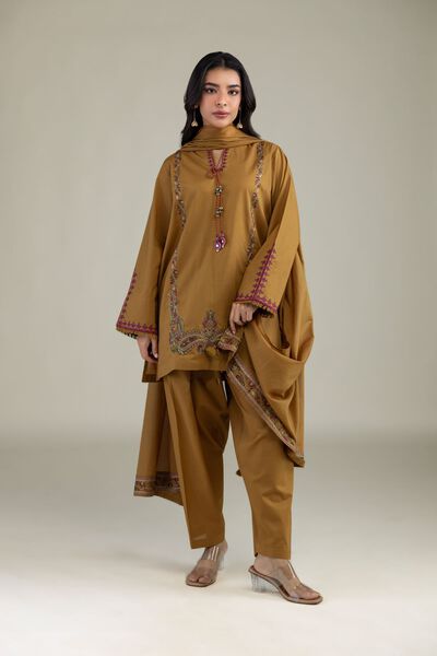 Solid Cambric Shalwar, image 1