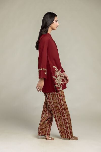 Embroidered Cambric Floral Printed Shalwar