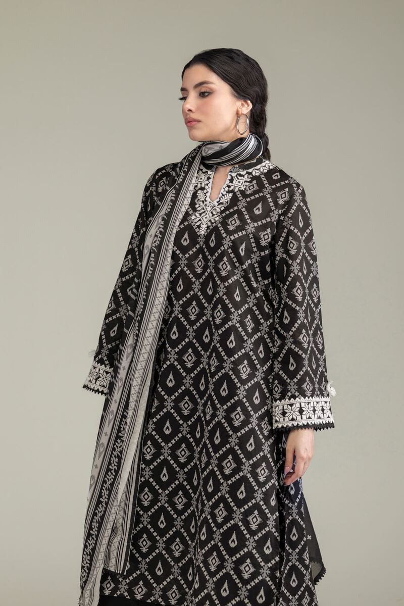 Black Lawn Kurta