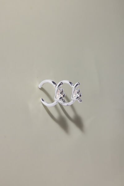 Solid Metal Single Earrings