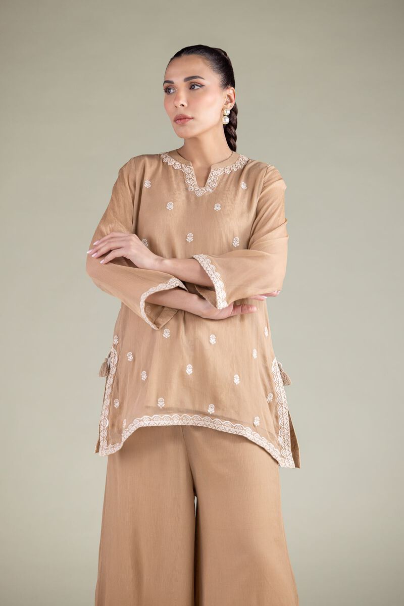 Floral Scalloped Kurta