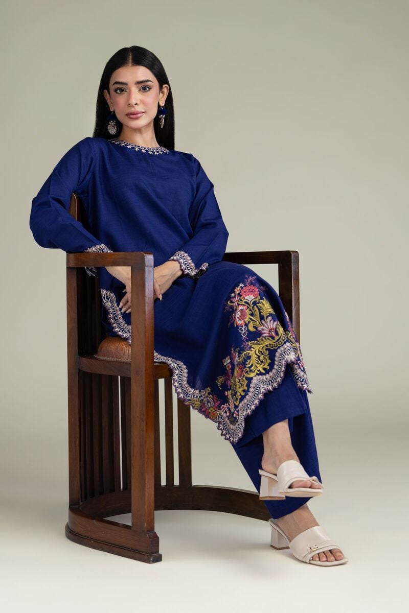 Floral Scalloped Kurta