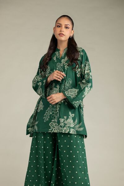 Green Cambric Kurta, image 1