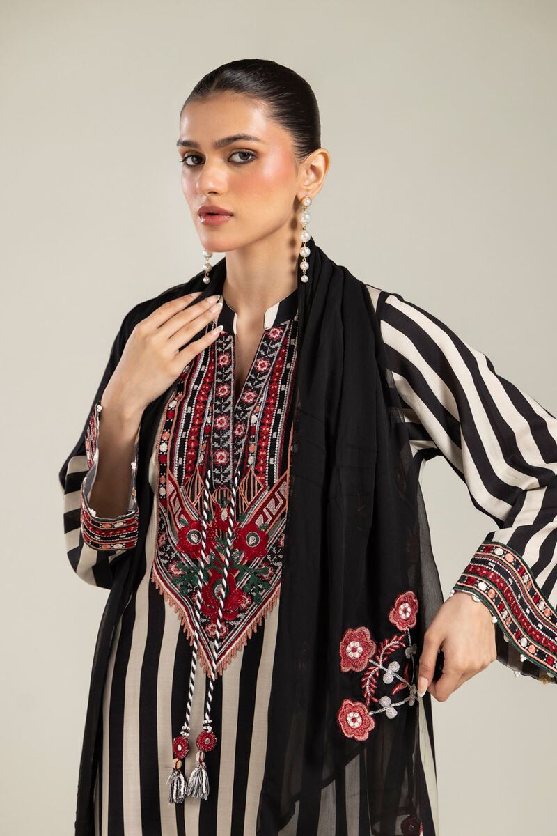 Striped Silk Kurta