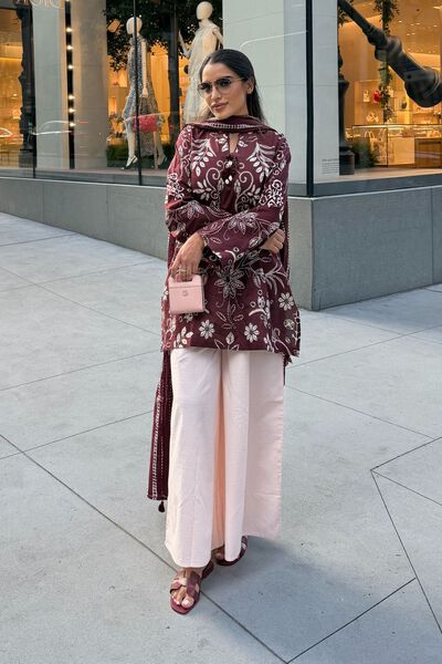 Floral Cotton Kurta, image 1