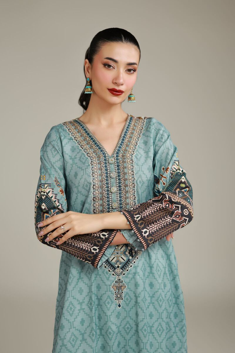 Teal Longline Kurta