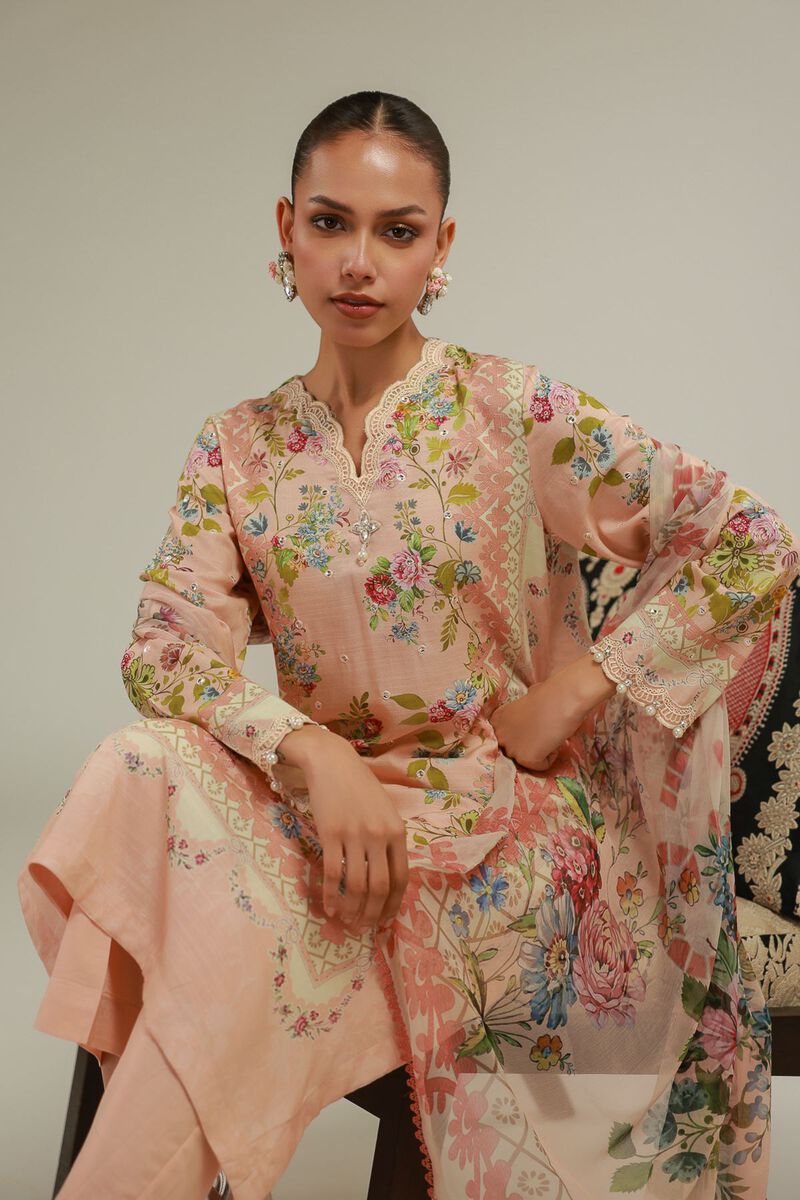Floral Draped Dupatta
