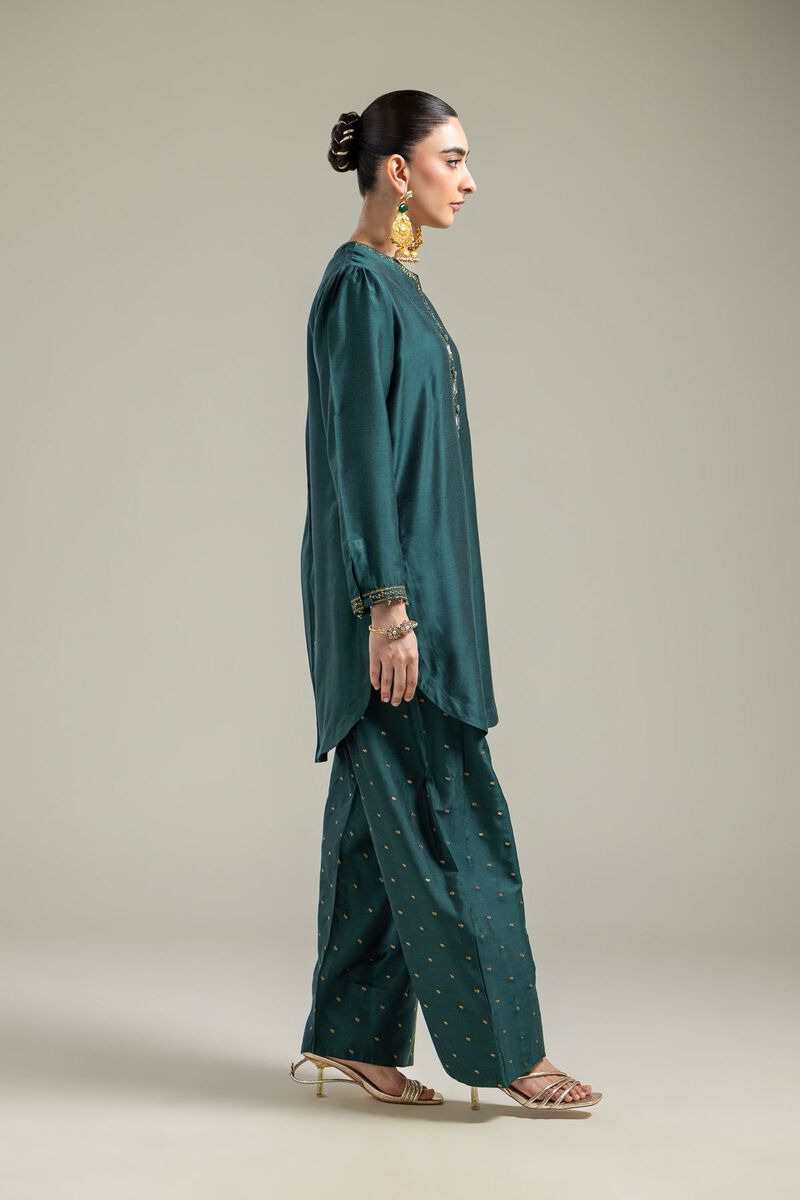 Silk Green Shalwar