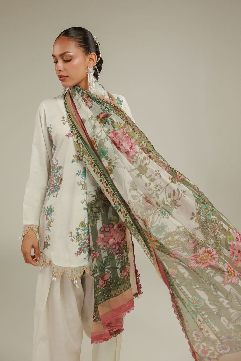 Summer Floral Dupatta