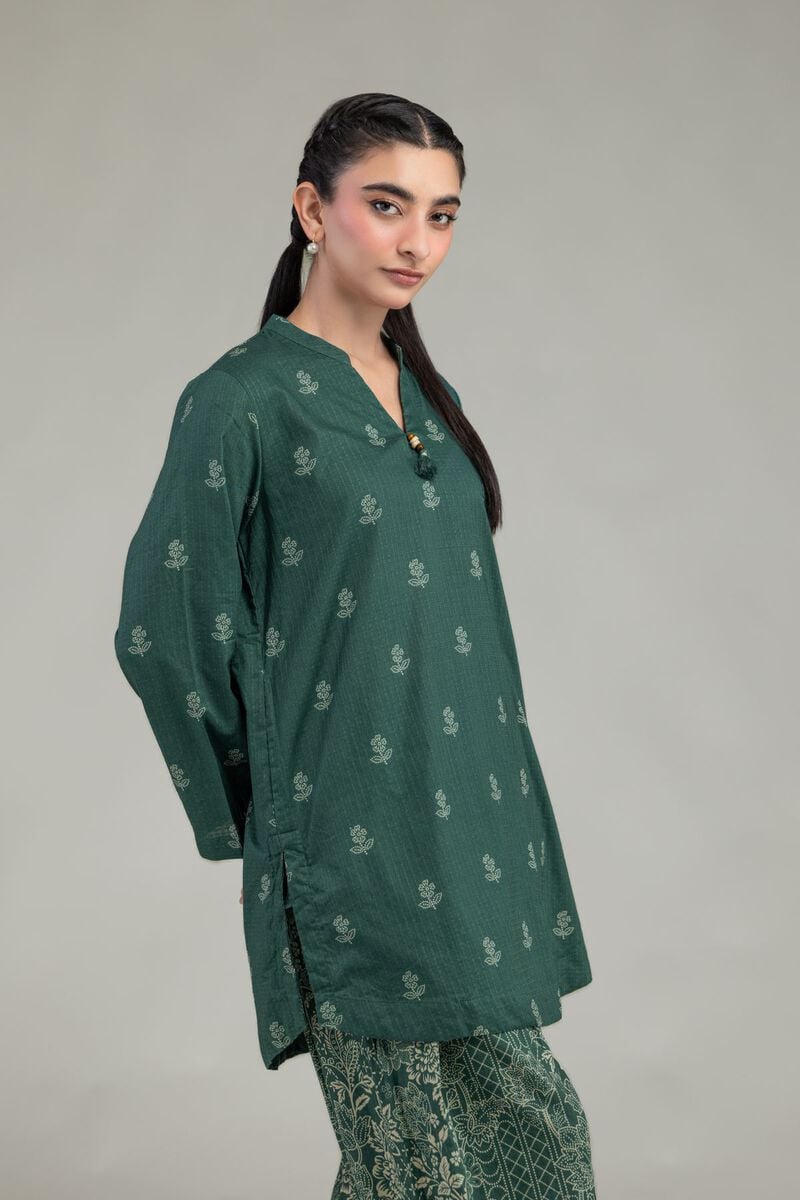 Green Cotton Kurta