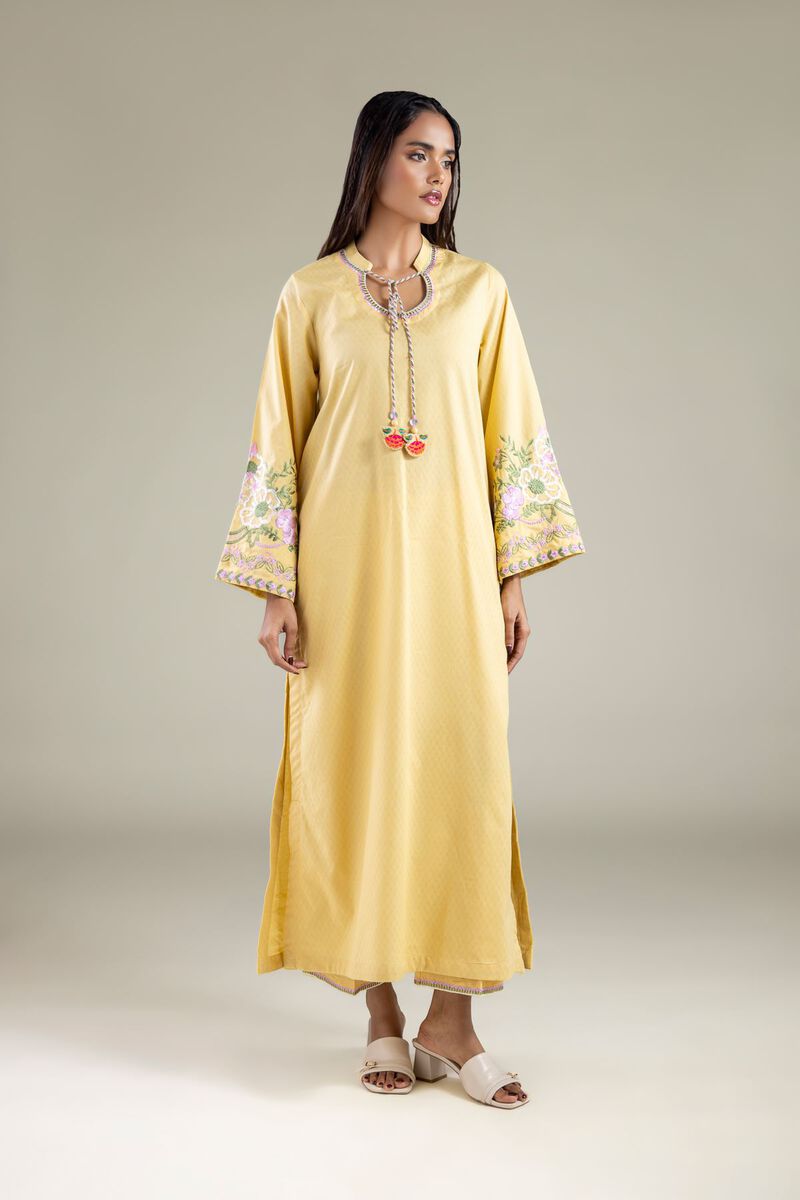 Floral Drawstring Kurta