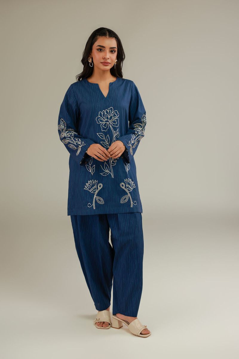Blue Cotton Kurta