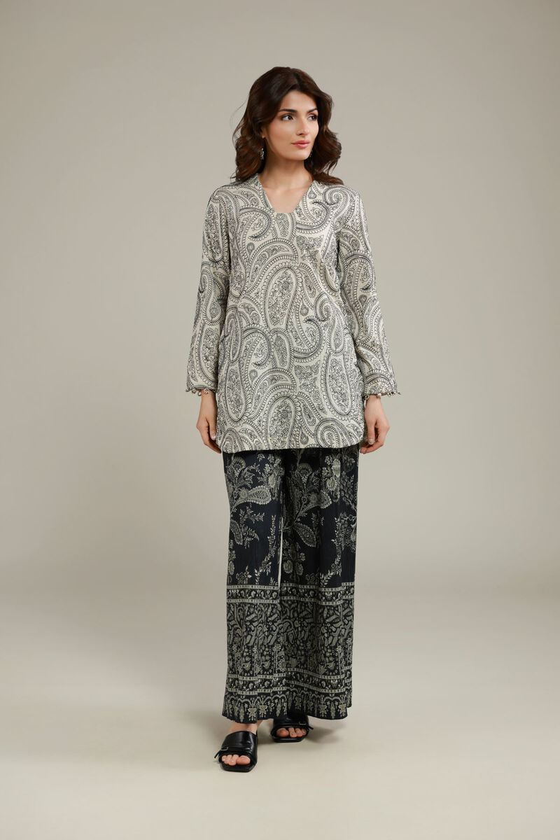Paisley Wide-Fit Pants view 2