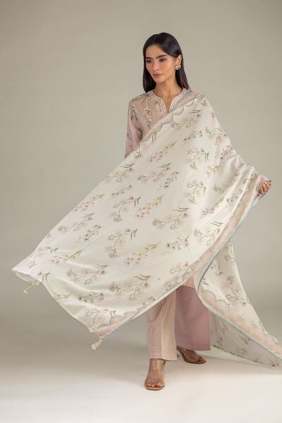 Printed Lawn Dupatta, image 1