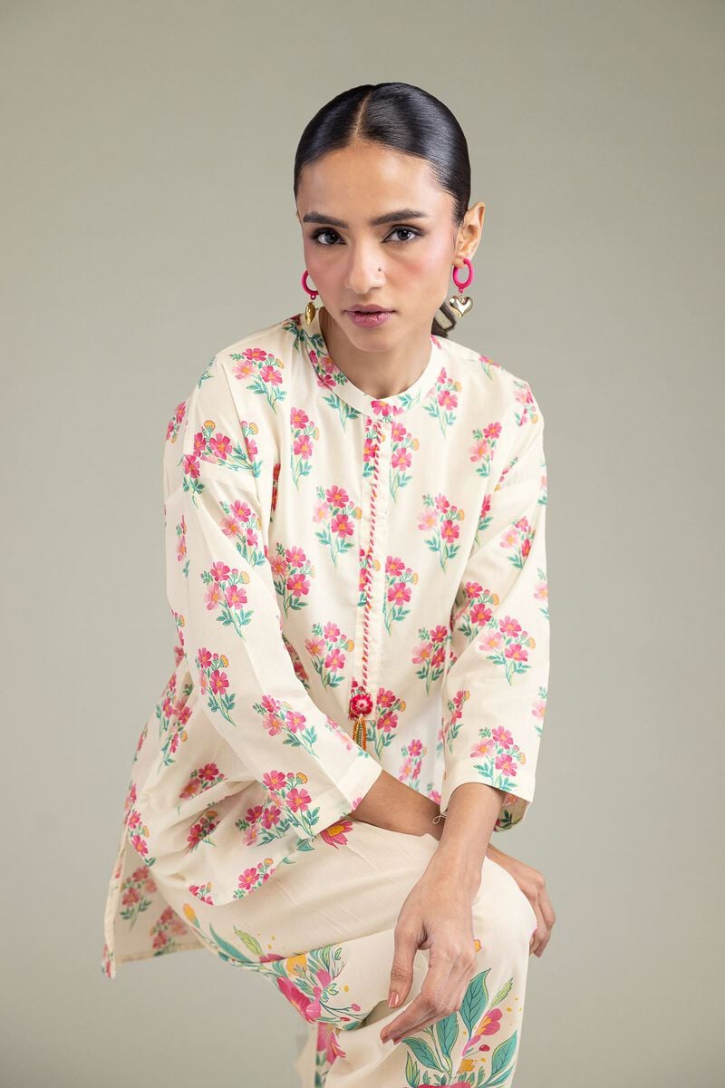 Floral Cambric Kurta