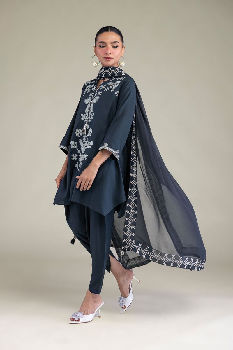 Silk Solid Shalwar