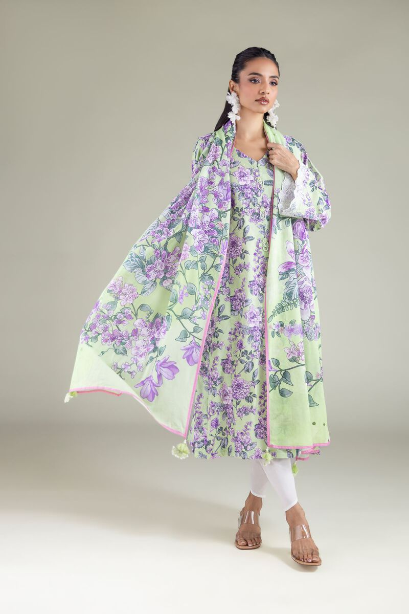 Floral Tassel Dupatta