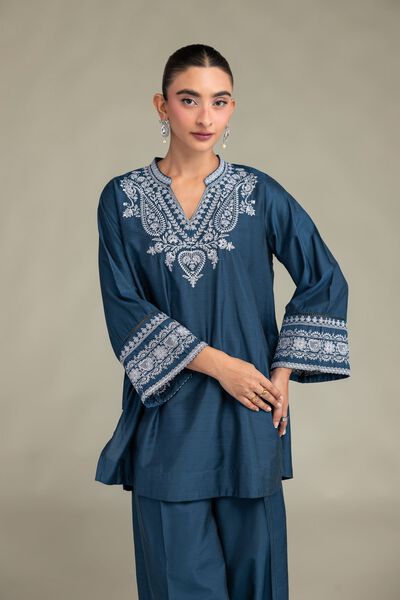 Floral Silk Kurta, image 1