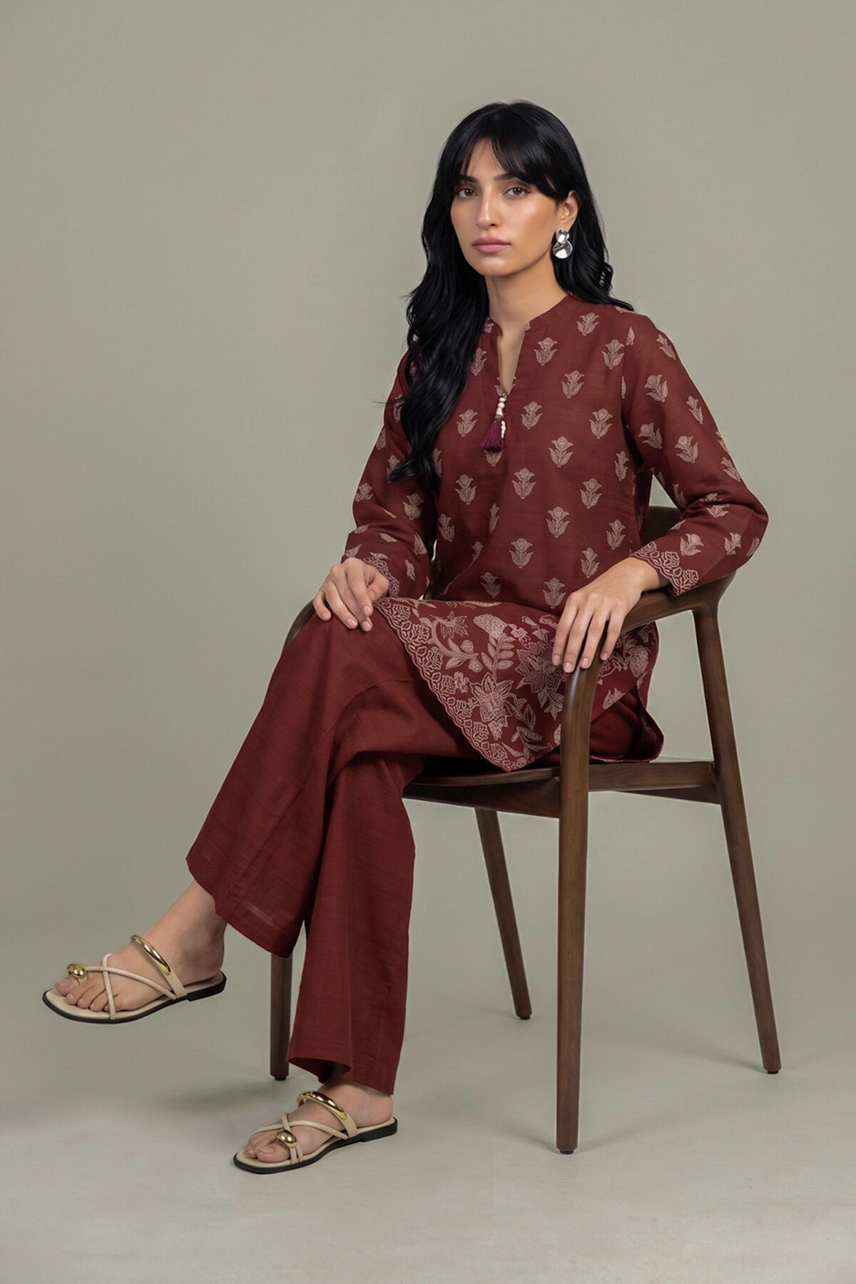 Khaadi - Floral Printed Kurta
