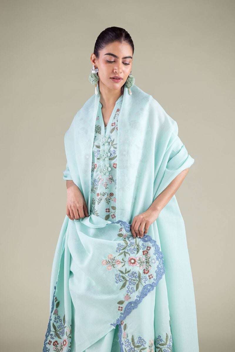Floral Embroidered Dupatta