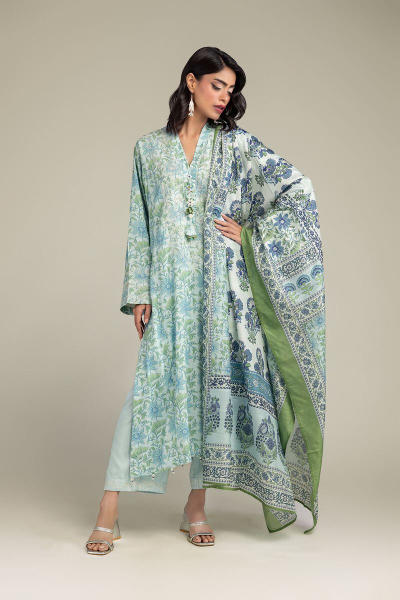 Long Floral Kurta