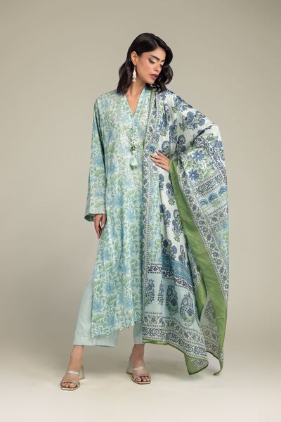 Long Floral Kurta, image 1