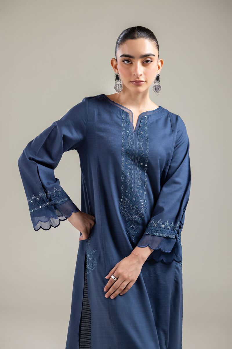 Long Navy Kurta