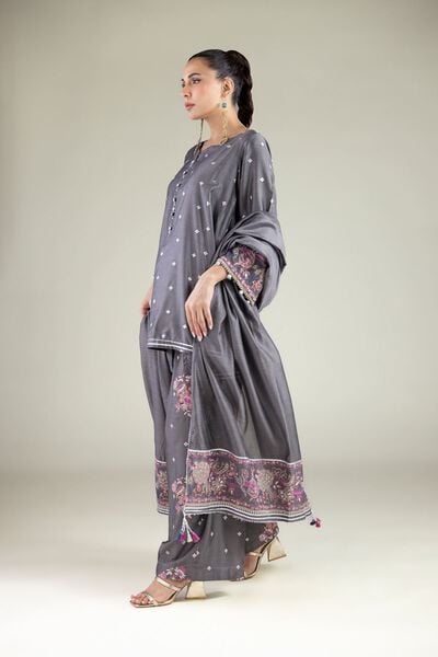 Geometric Embroidered Kurta, image 1