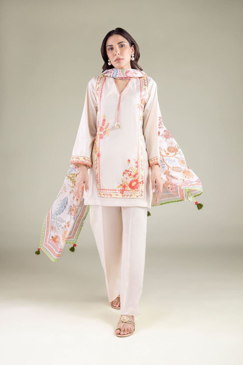 Floral Lawn Dupatta