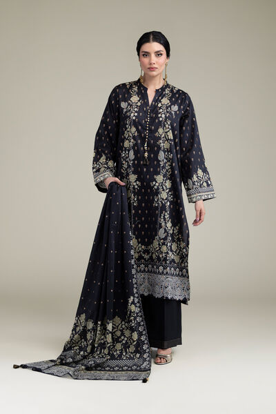 Printed Jacquard Fabrics 3 Piece