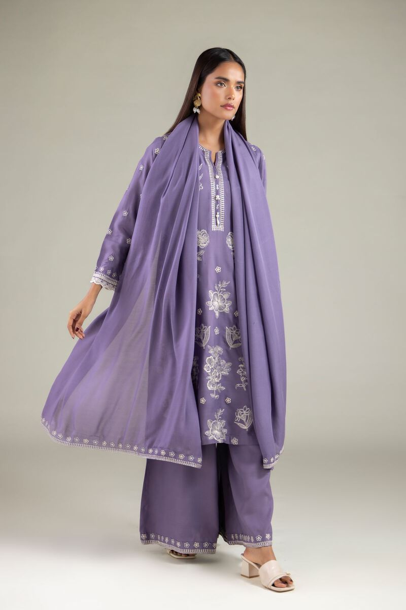 Floral Thread Work Dupatta